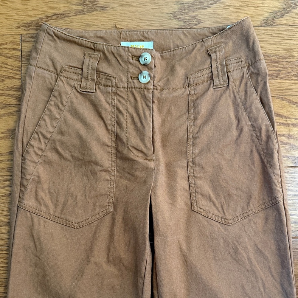 Anthropologie Maeve Colette Pants Burnt Brown - Picture 2 of 5